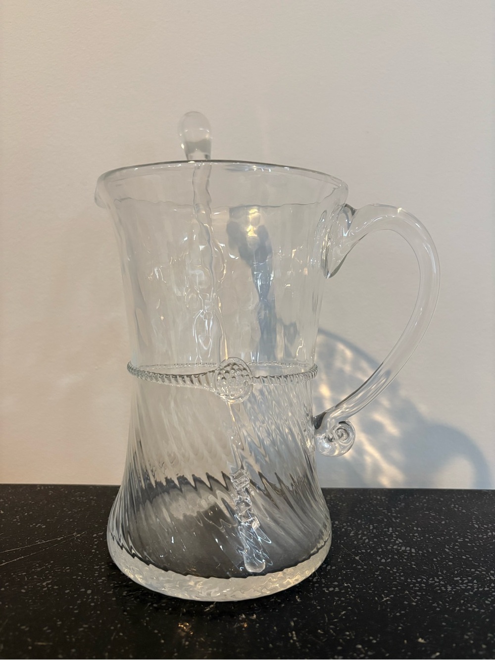 Juliska Graham Glass Bar Pitcher with Stirring Rod - Picture 3 of 4